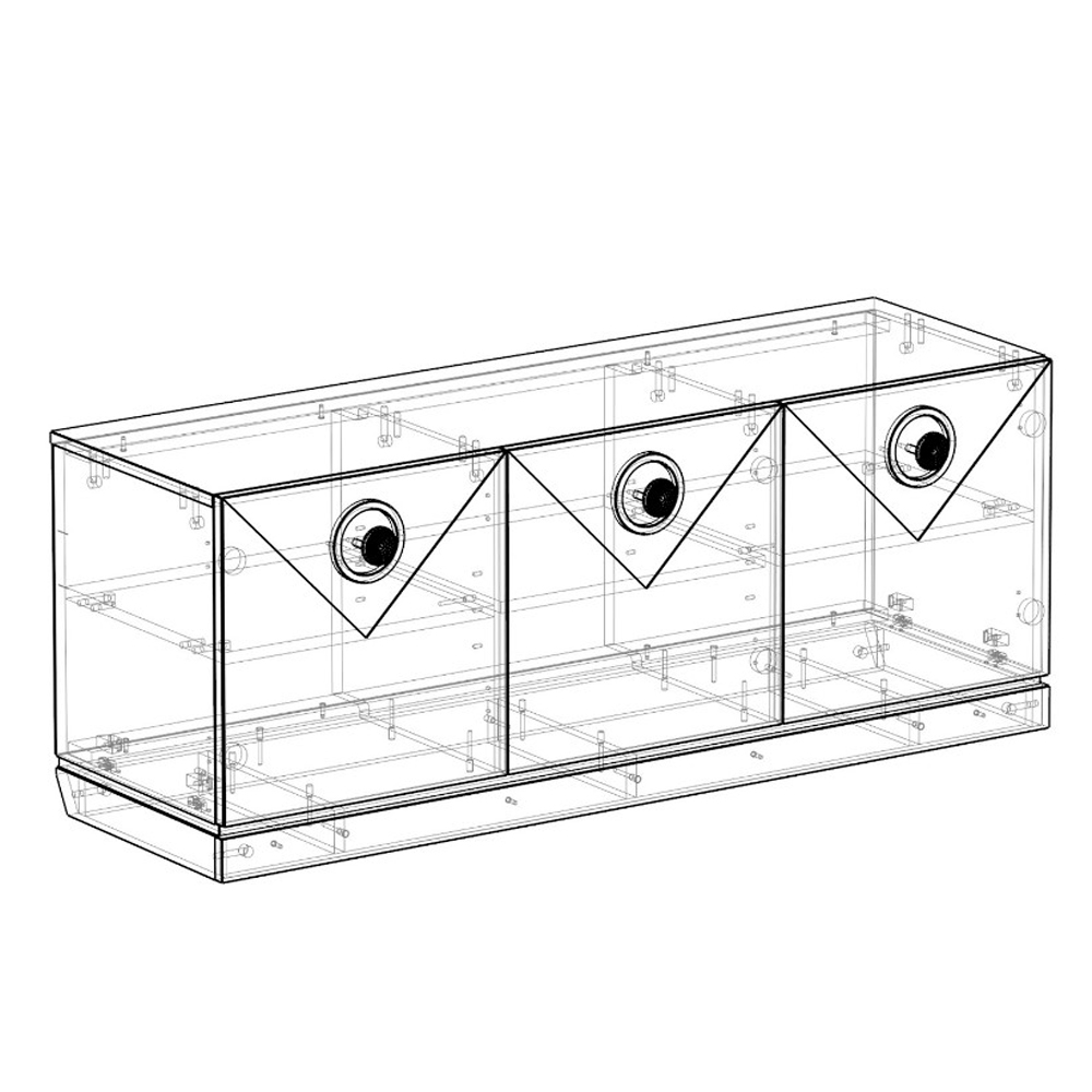 ТВ-тумба с 3-мя фактурными дверцами Satin Furniture ТВ-тумба с 3-мя фактурными дверцами Satin Furniture в Орле