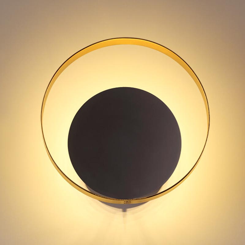 Бра Globo Ocular Sconce Circle Black Золотой Черный Бра Globo Ocular Sconce Circle Black Золотой Черный в Орле | Loft Concept