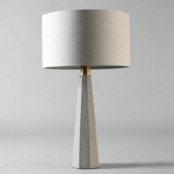 Настольная лампа Concrete Stone Table Lamp Tube Серый в Орле | Loft Concept 