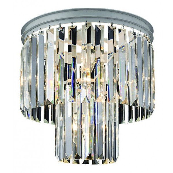 Потолочный светильник RH Odeon Clear Glass ceiling chandelier 2 Square Белый Прозрачное Стекло в Орле | Loft Concept 