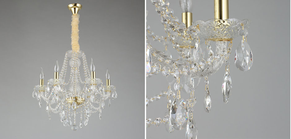 Хрустальная Люстра Tears Золотая  - Loft-Concept в Орле