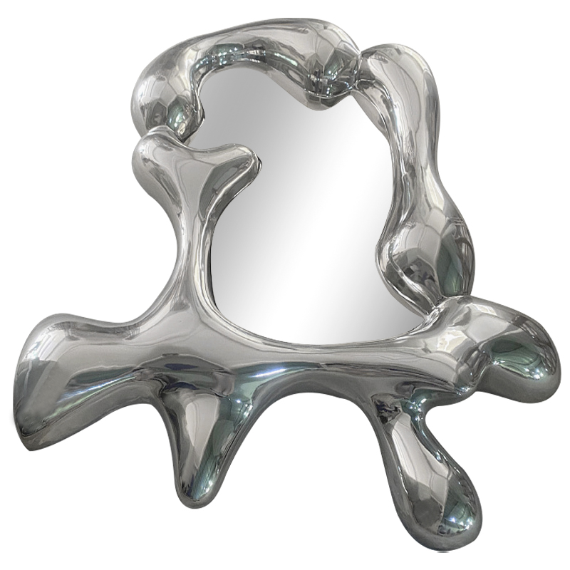 Зеркало Melted Mirror Серебряный Зеркало Зеркало Melted Mirror Серебряный Зеркало в Орле | Loft Concept