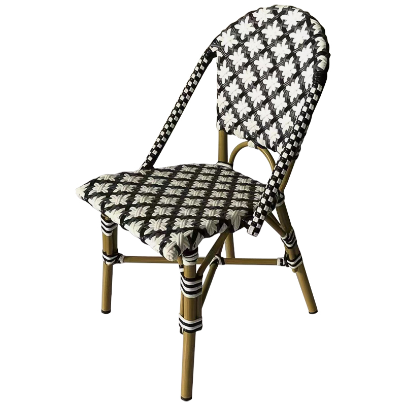 Стул ротанг Wicker Mathis Rattan Chair Черно-белый Древесина Стул ротанг Wicker Mathis Rattan Chair Черно-белый Древесина в Орле | Loft Concept