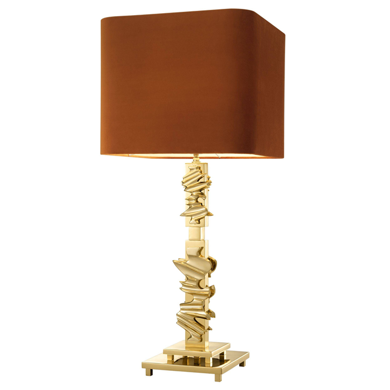 Настольная лампа Eichholtz Table Lamp Abruzzo brass Латунь Оранжевый Настольная лампа Eichholtz Table Lamp Abruzzo brass Латунь Оранжевый в Орле | Loft Concept