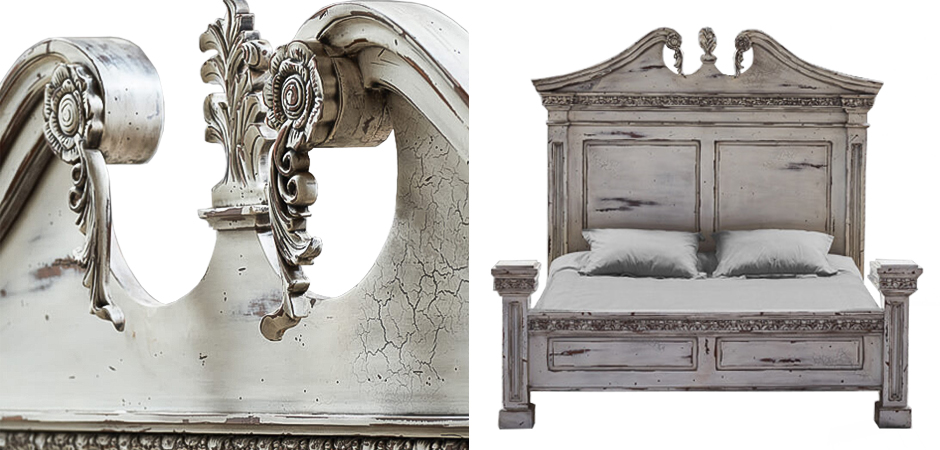 Кровать Gothic Style Bed White Кровать Gothic Style Bed White - Loft-Concept в Орле