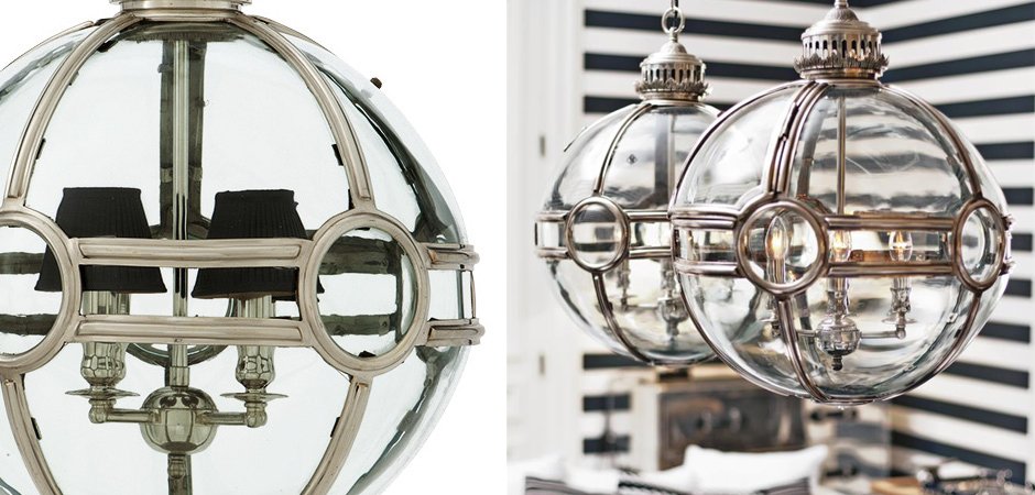 Люстра Lantern Hagerty Antique Silver - Loft-Concept в Орле