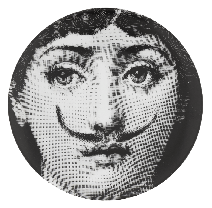 Декоративная тарелка Fornasetti 021 Черный Декоративная тарелка Fornasetti 021 Черный в Орле | Loft Concept