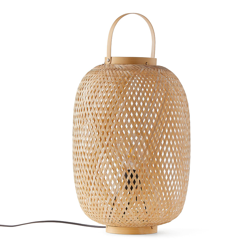 Настольная лампа Lantern Wicker Table lamp Бежевый Настольная лампа Lantern Wicker Table lamp Бежевый в Орле | Loft Concept