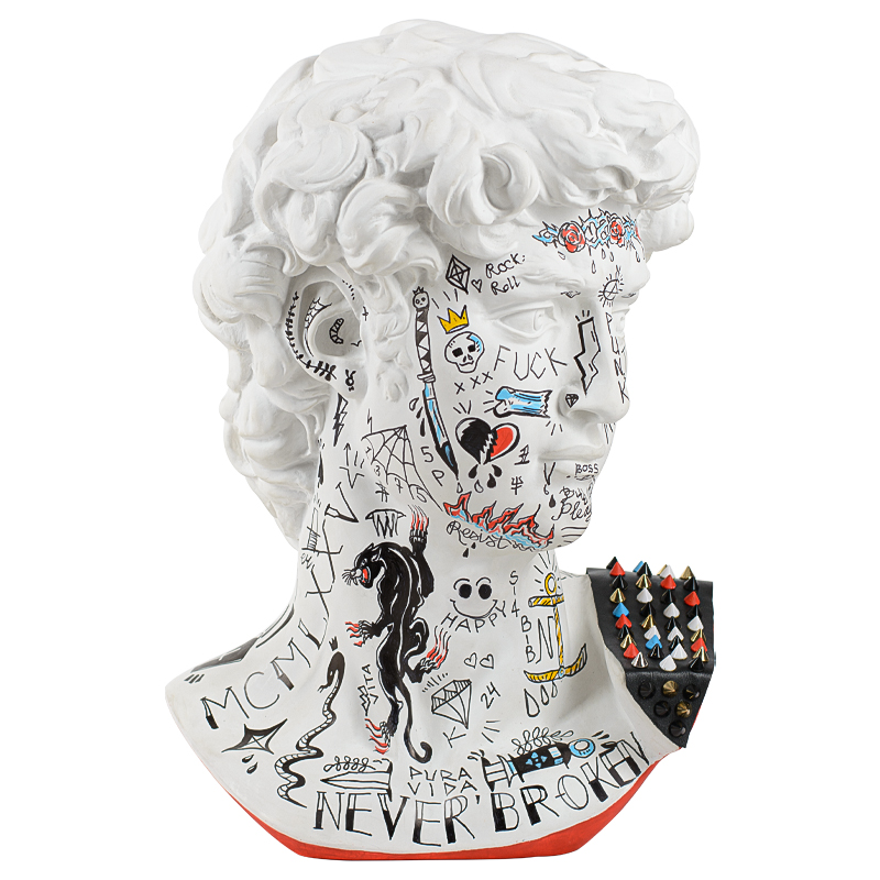 Статуэтка Bust of David PUNK Мульти Статуэтка Bust of David PUNK Мульти в Орле | Loft Concept