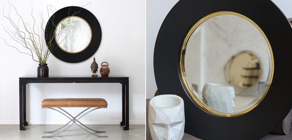 Зеркало Black Circle Mirror Зеркало Black Circle Mirror - Loft-Concept в Орле