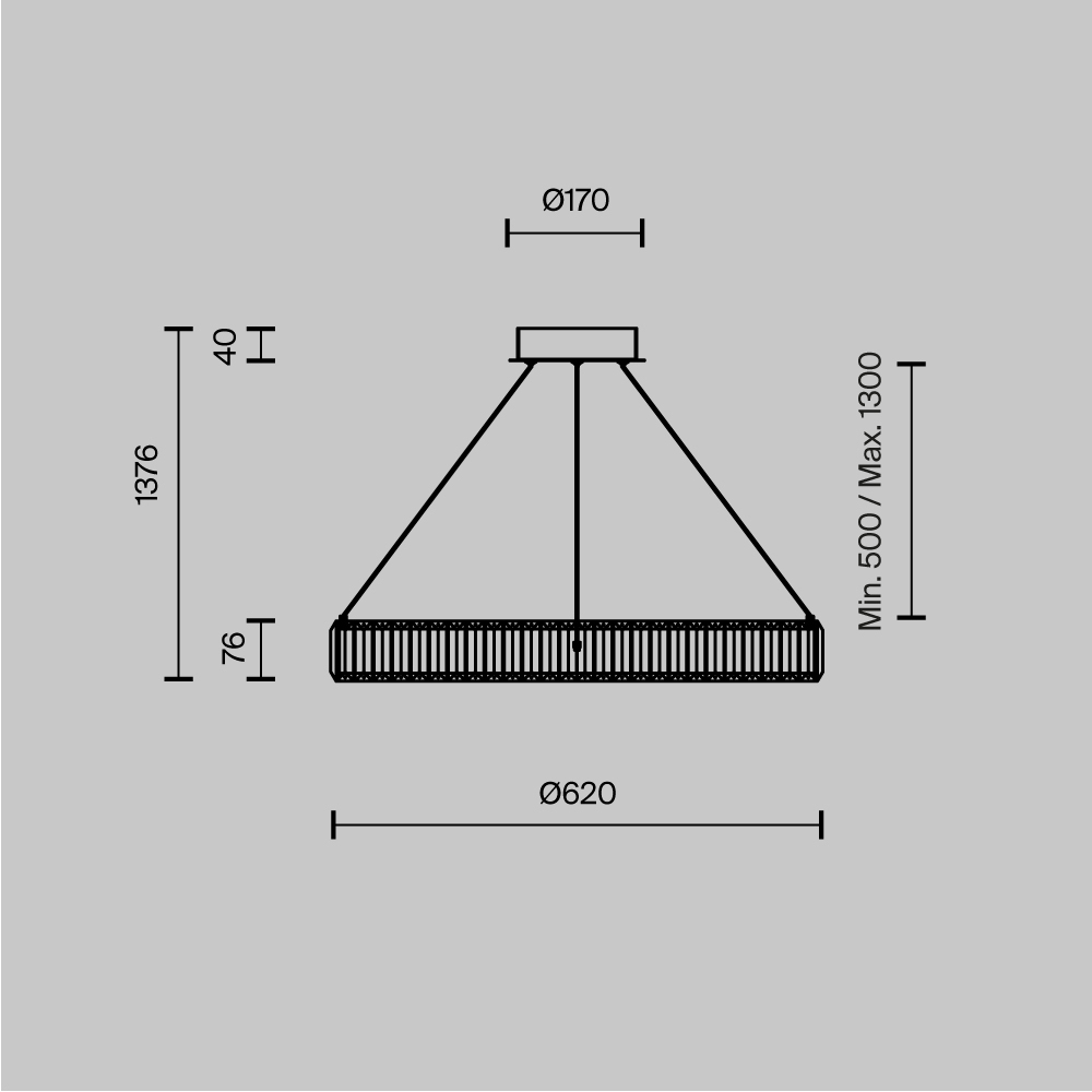 Люстра подвесная Krone 3000К 90Вт в Орле
