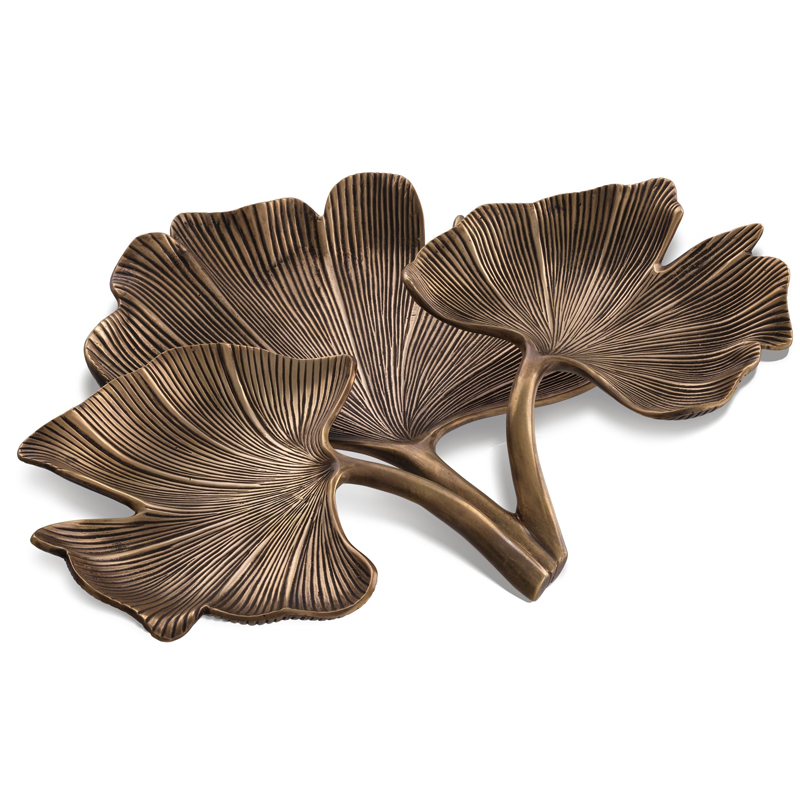 Поднос Eichholtz Tray Ginkgo Винтажная латунь Поднос Eichholtz Tray Ginkgo Винтажная латунь в Орле | Loft Concept