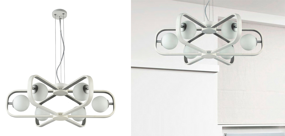 Люстра Michele Ball Chandelier Silver 6 Люстра Michele Ball Chandelier Silver 6 - Loft-Concept в Орле