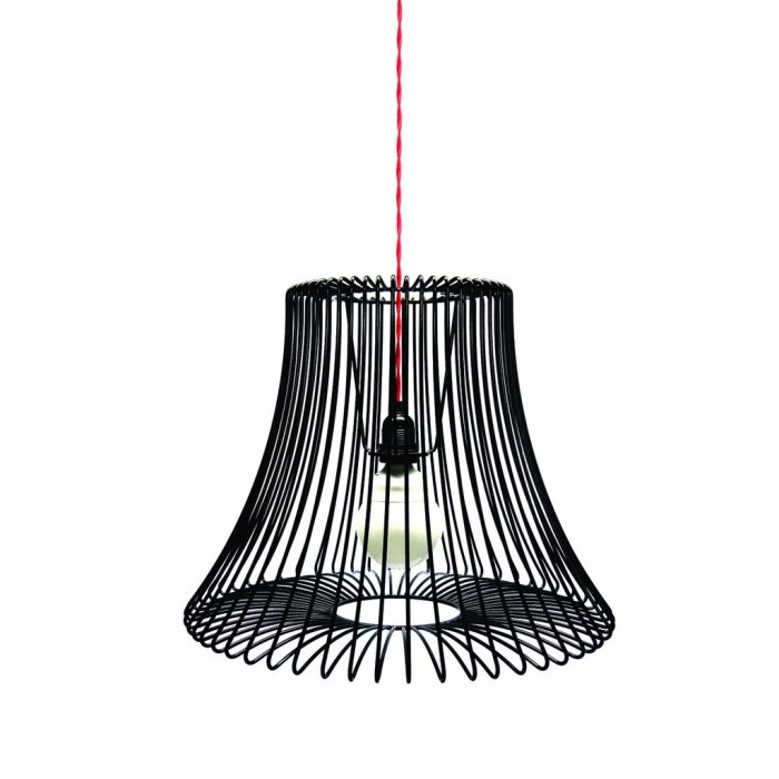 Подвесной светильник Cage Wire Color Slim Голубой Красный Зеленый Белый Черный в Орле | Loft Concept 