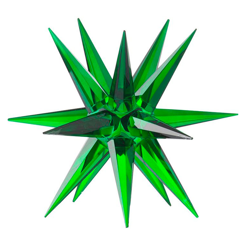 Статуэтка стеклянная зеленая звезда Green Star Зеленый Статуэтка стеклянная зеленая звезда Green Star Зеленый в Орле | Loft Concept