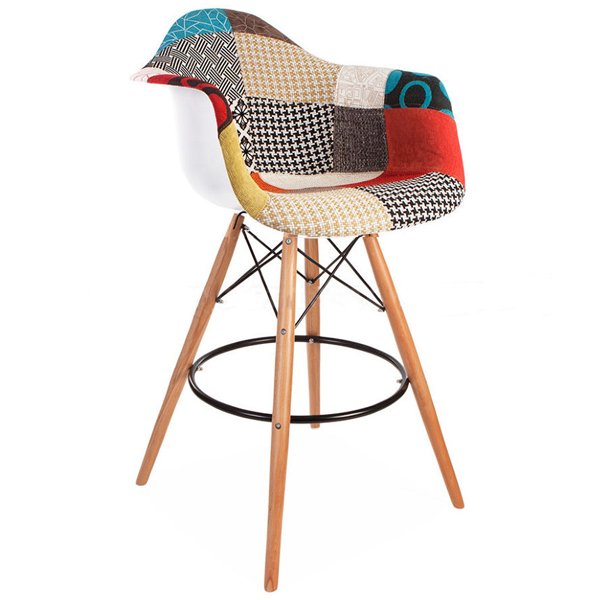 Барный Стул Patchwork bar style DSW Мульти Древесина Барный Стул Patchwork bar style DSW Мульти Древесина в Орле | Loft Concept