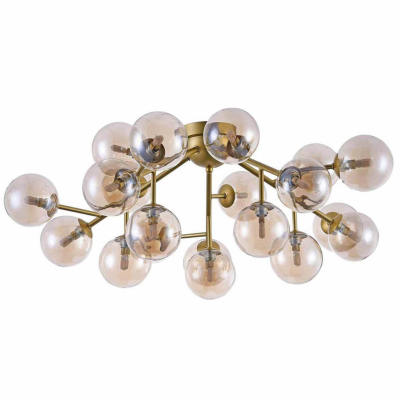 Потолочный Светильник Berries Chandelier Amber 75 матовое золото Янтарь (Amber) Потолочный Светильник Berries Chandelier Amber 75 матовое золото Янтарь (Amber) в Орле | Loft Concept