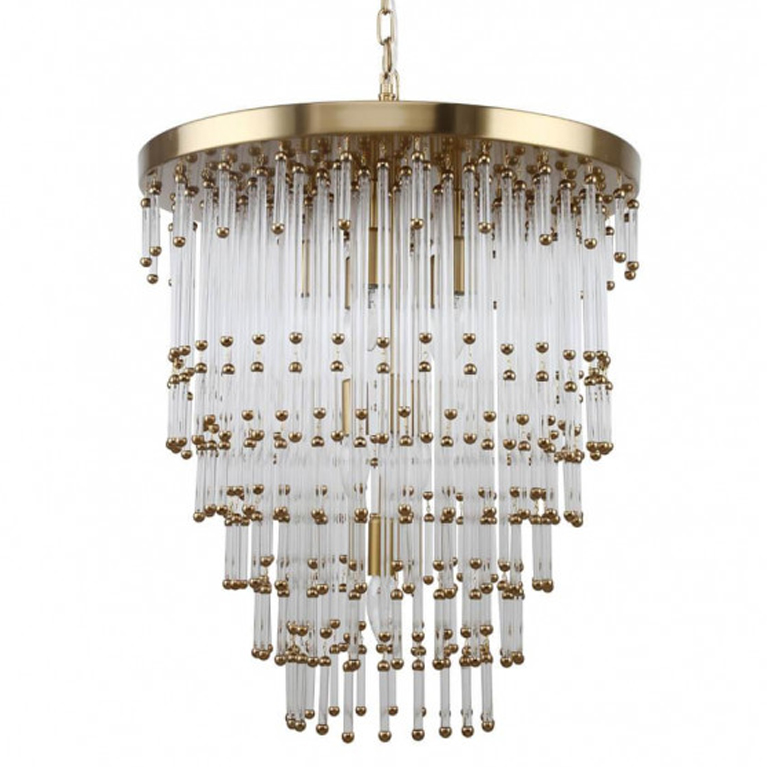 Люстра Restoration Hardware Luciano Chandelier 9 Латунь Прозрачный Люстра Restoration Hardware Luciano Chandelier 9 Латунь Прозрачный в Орле | Loft Concept