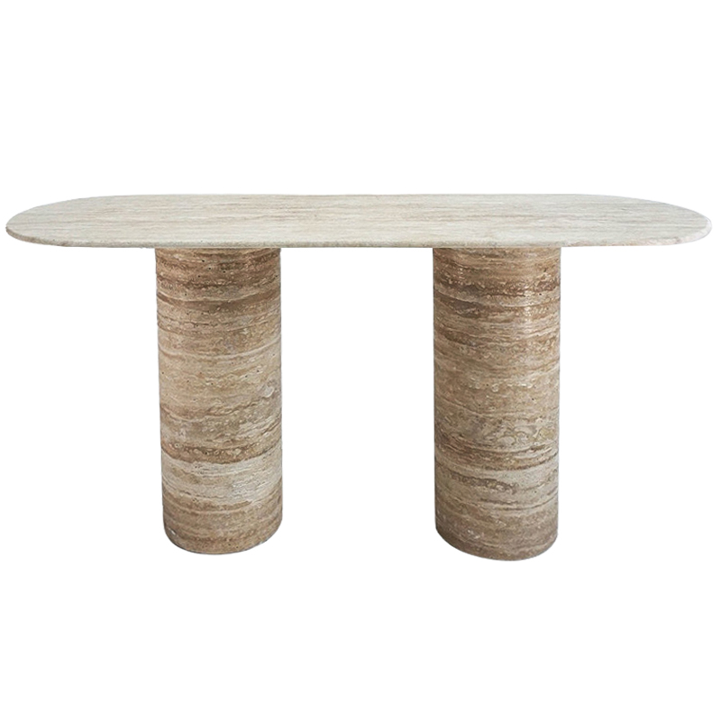 Консоль LA PARADIS Console TABLE Traverten Коричневый Песочный Бежевый Консоль LA PARADIS Console TABLE Traverten Коричневый Песочный Бежевый в Орле | Loft Concept