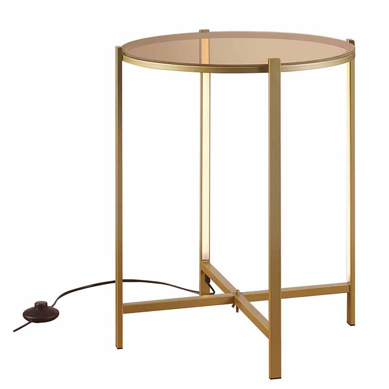 Приставной стол Galia Side Table Bronze LED Бронза в Орле | Loft Concept 