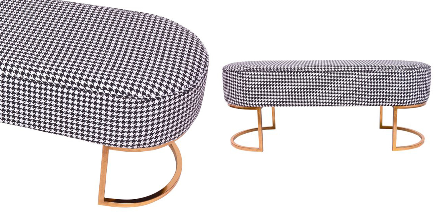 Банкетка Black and White - фото