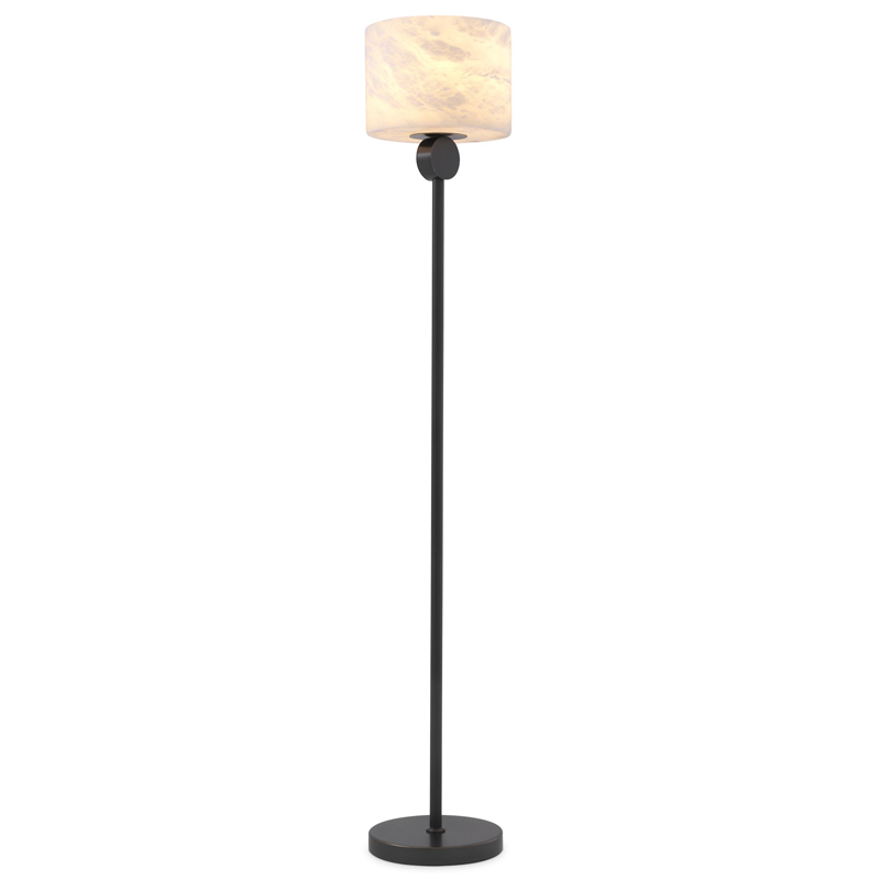 Торшер Eichholtz Floor Lamp Etruscan Bronze Темная бронза Белый Торшер Eichholtz Floor Lamp Etruscan Bronze Темная бронза Белый в Орле | Loft Concept
