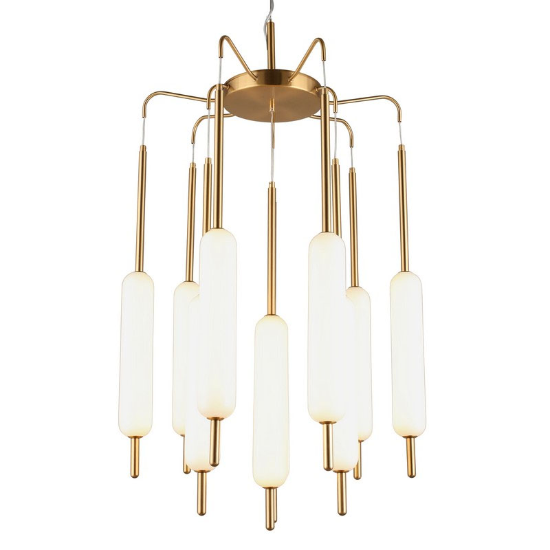 Люстра Reeds Reduced Золотая Золотой Белый Люстра Reeds Reduced Золотая Золотой Белый в Орле | Loft Concept