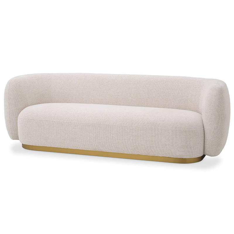 Диван Eichholtz Sofa Roxy Кремовый Латунь Диван Eichholtz Sofa Roxy Кремовый Латунь в Орле | Loft Concept