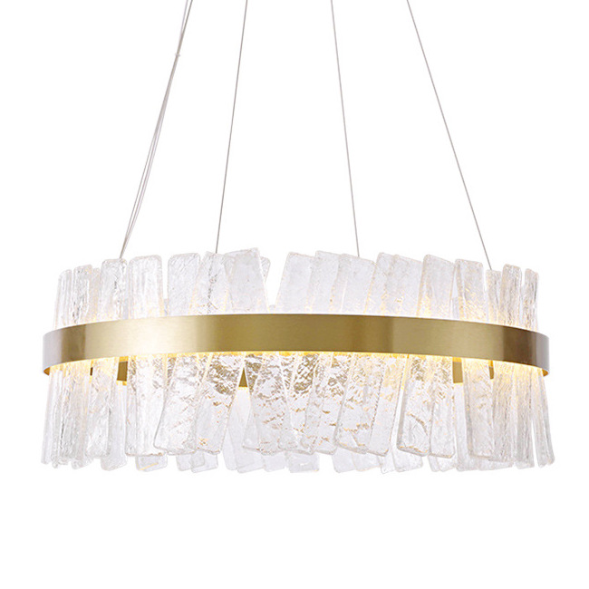 Люстра Ice Plates Chandelier Золотой Прозрачный Люстра Ice Plates Chandelier Золотой Прозрачный в Орле | Loft Concept