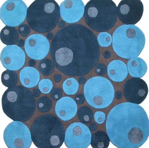 Ковер Шерсть Multicolor Explosion Tafting Blue Голубой пастельный Синий Серый Ковер Шерсть Multicolor Explosion Tafting Blue Голубой пастельный Синий Серый в Орле | Loft Concept