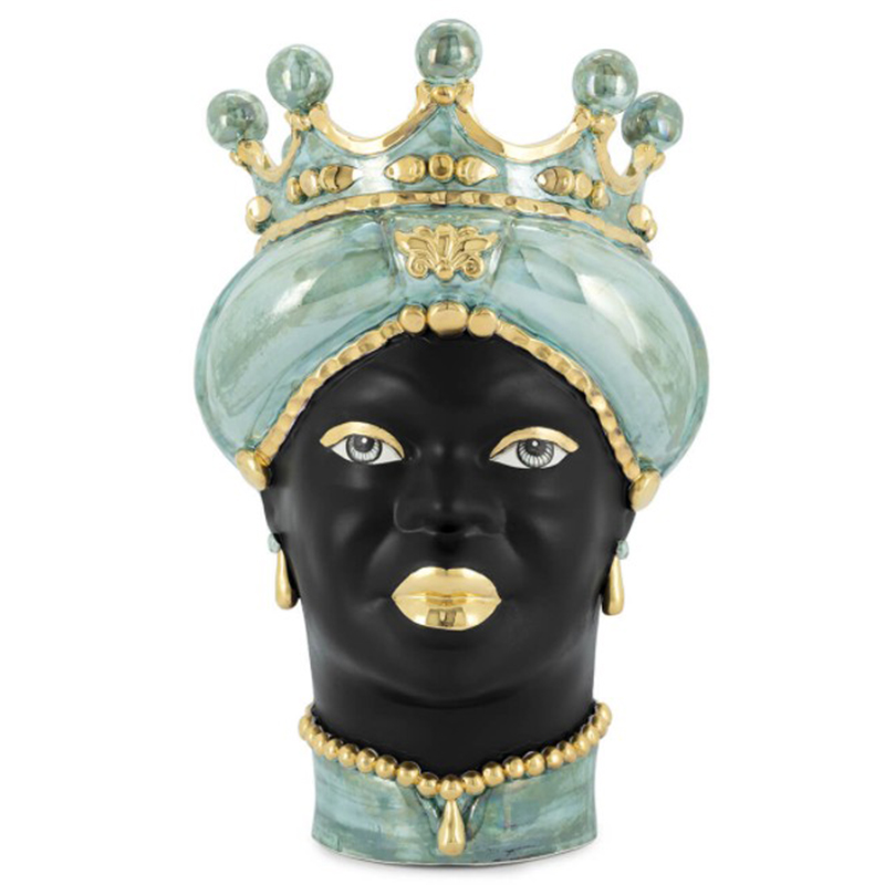 Ваза VASE MORO LADY MED. MOP green Черный Прозрачный зеленый Золотой Ваза VASE MORO LADY MED. MOP green Черный Прозрачный зеленый Золотой в Орле | Loft Concept