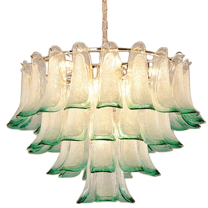 Люстра Peacock Chandelier Золотой Прозрачное Стекло Зеленый Люстра Peacock Chandelier Золотой Прозрачное Стекло Зеленый в Орле | Loft Concept