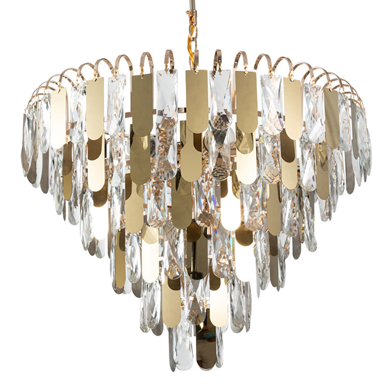 Люстра Beverly Chandelier 54 Золотой Прозрачный Люстра Beverly Chandelier 54 Золотой Прозрачный в Орле | Loft Concept