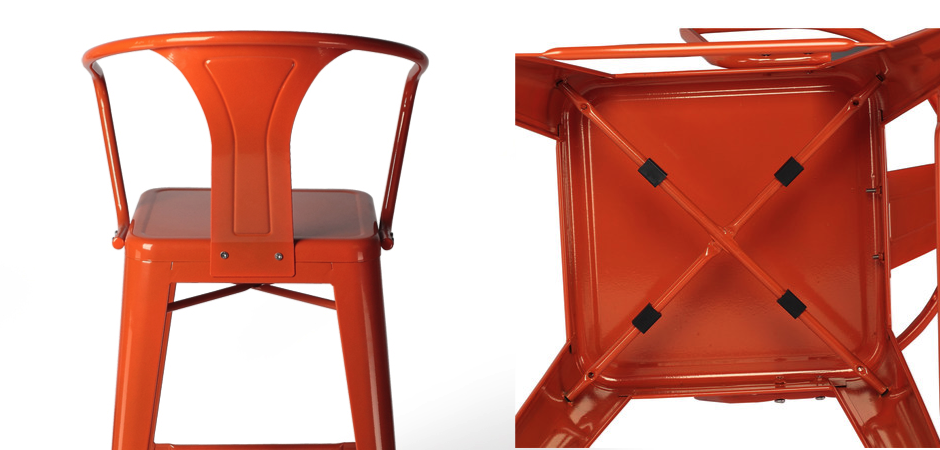 Барный стул Tolix Bar Stool 75 Armchair Backed Барный стул Tolix Bar Stool 75 Armchair Backed - Loft-Concept в Орле