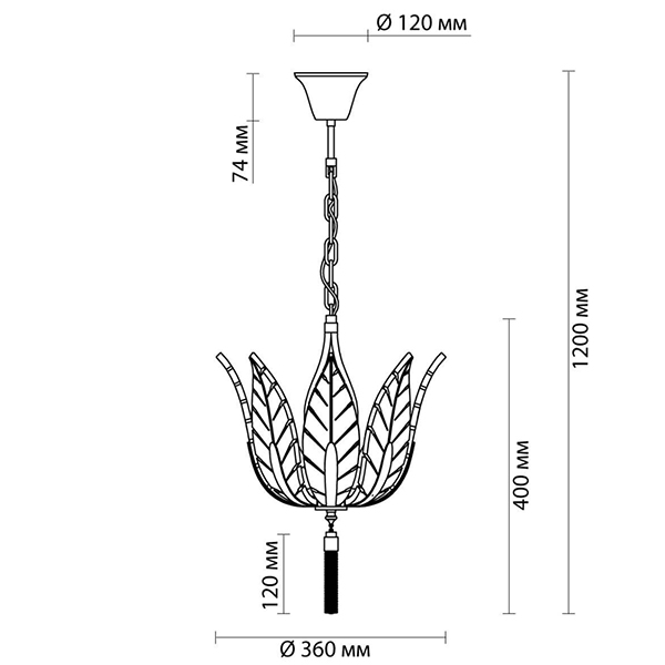 Люстра Glass Petals Chandelier 36 Люстра Glass Petals Chandelier 36 в Орле