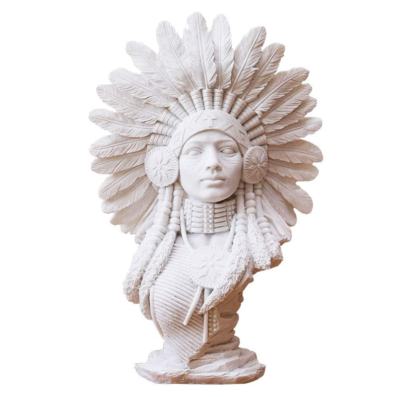 Native american indian figurine B Белый Native american indian figurine B Белый в Орле | Loft Concept