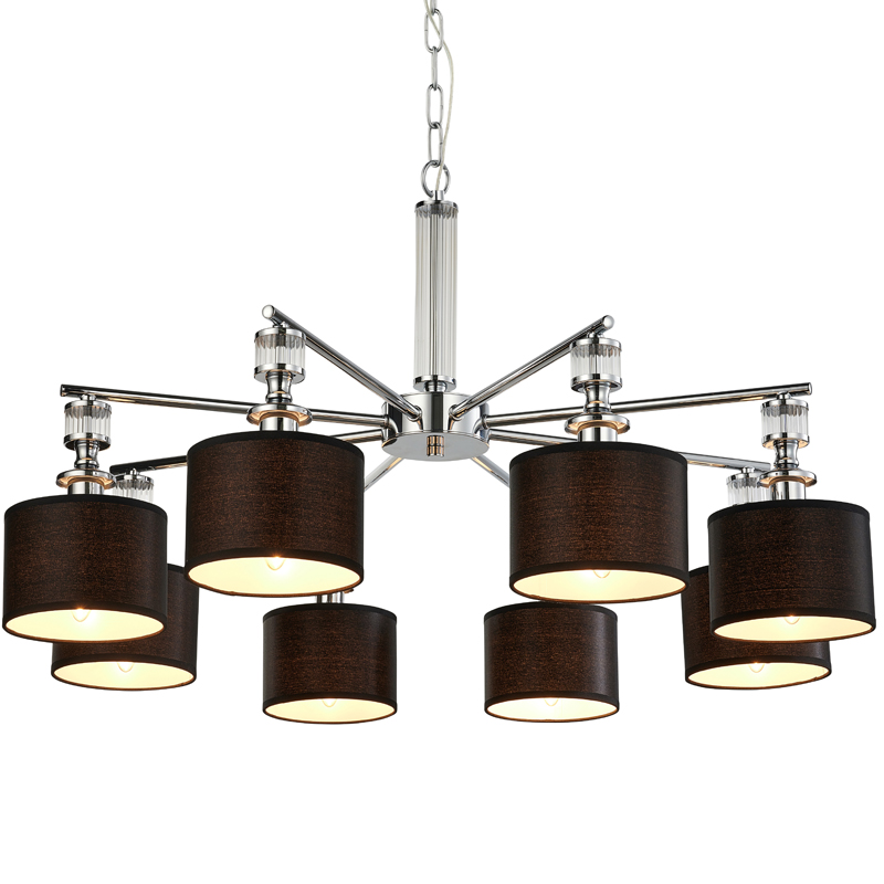 Люстра Isidora Chandelier Хром Серый Прозрачный Люстра Isidora Chandelier Хром Серый Прозрачный в Орле | Loft Concept