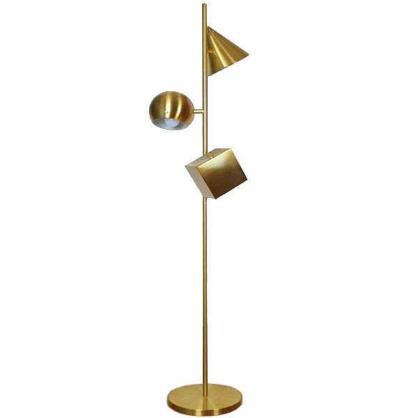Торшер 3D geometry Gold Золотой Торшер 3D geometry Gold Золотой в Орле | Loft Concept