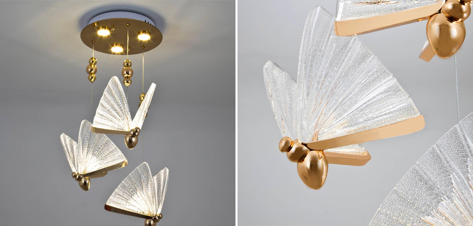 Тройной Подвесной Светильник Butterfly Тройной Подвесной Светильник Butterfly - Loft-Concept в Орле
