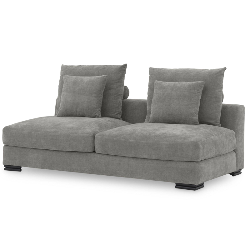 Диван Eichholtz Sofa Clifford 2-Seater grey Серый Черный Диван Eichholtz Sofa Clifford 2-Seater grey Серый Черный в Орле | Loft Concept
