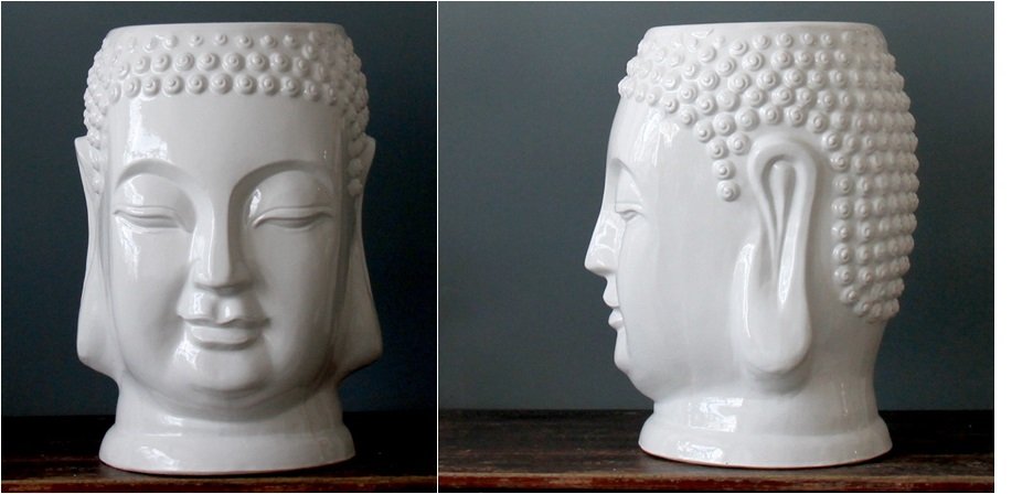 Керамический табурет White buddha Керамический табурет White buddha - Loft-Concept в Орле