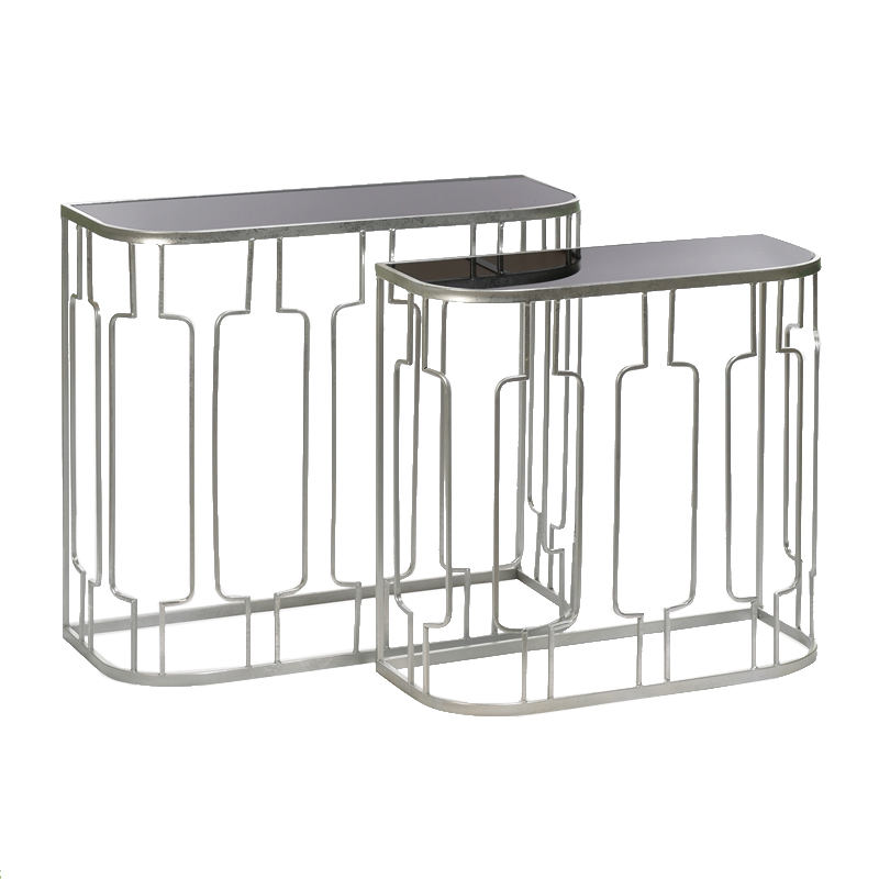 Консоль Frame Metallic Silver Серый Серебряный Консоль Frame Metallic Silver Серый Серебряный в Орле | Loft Concept