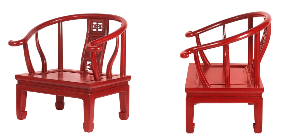 Кресло для медитации Chinese Armchair Red Кресло для медитации Chinese Armchair Red - Loft-Concept в Орле
