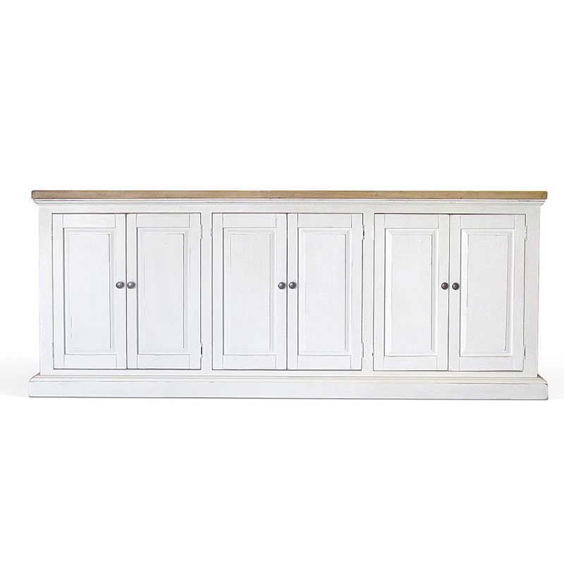 Комод длинный в стиле прованс Lazzaro Provence HARMONIE Antique White Белый Белый в Орле | Loft Concept 