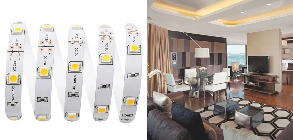 Светодиодная лента 7,2W/m 30LED/m 5050SMD теплый белый 5M Светодиодная лента 7,2W/m 30LED/m 5050SMD теплый белый 5M - Loft-Concept в Орле