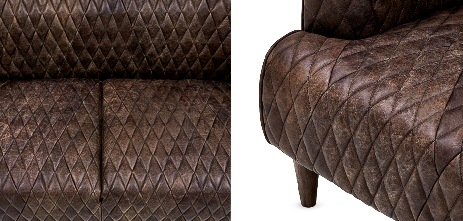 Диван Rhombuses Upholstery Triple Sofa Диван Rhombuses Upholstery Triple Sofa - Loft-Concept в Орле