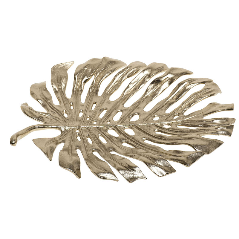 Поднос Monstera Leaf Золотой Поднос Monstera Leaf Золотой в Орле | Loft Concept