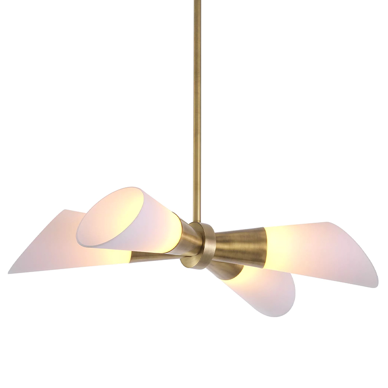 Люстра Eichholtz Ceiling Lamp Papillon Латунь Белый Люстра Eichholtz Ceiling Lamp Papillon Латунь Белый в Орле | Loft Concept