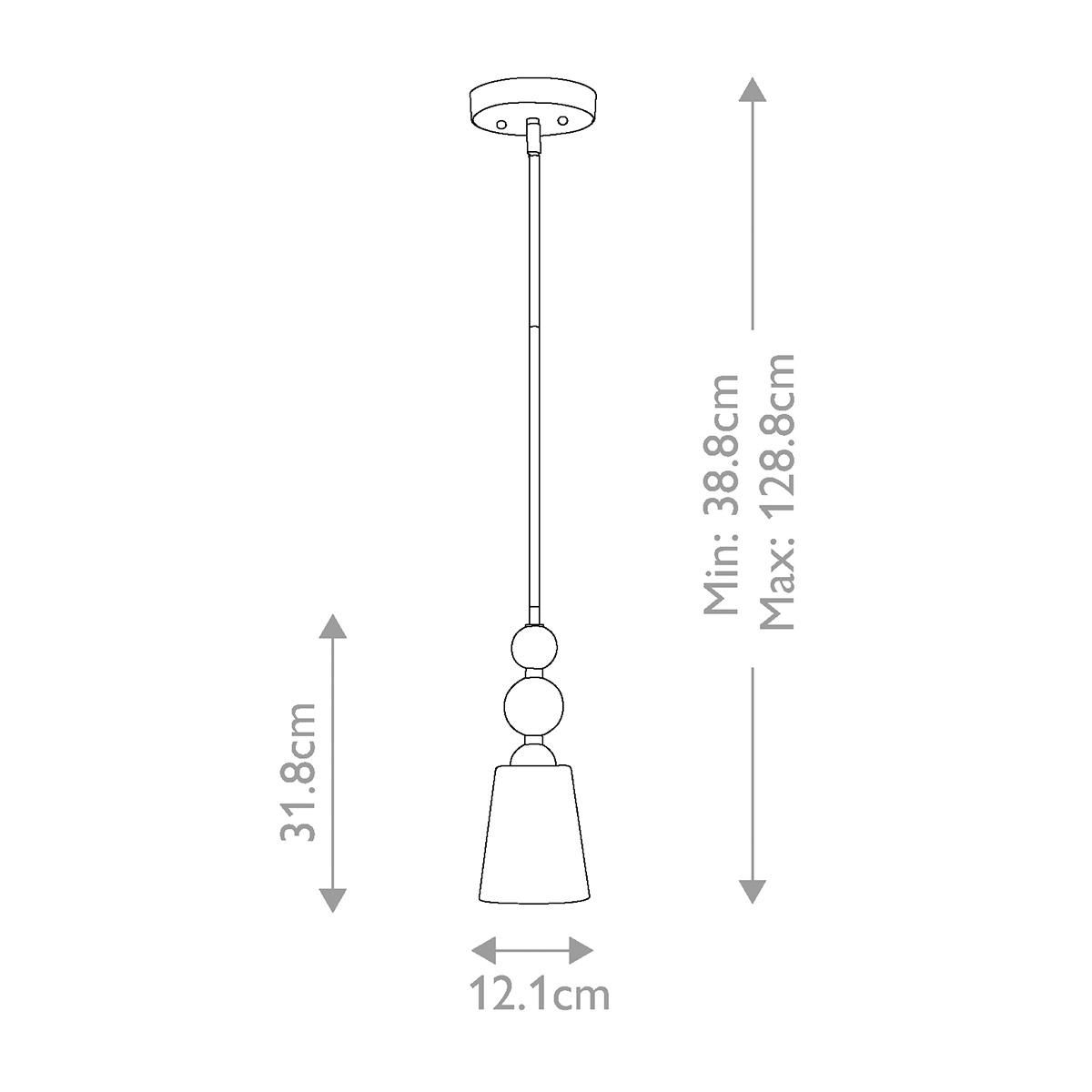 Подвесной светильник с матовым стеклянным коническим плафоном в современном стиле Hinkley в Орле