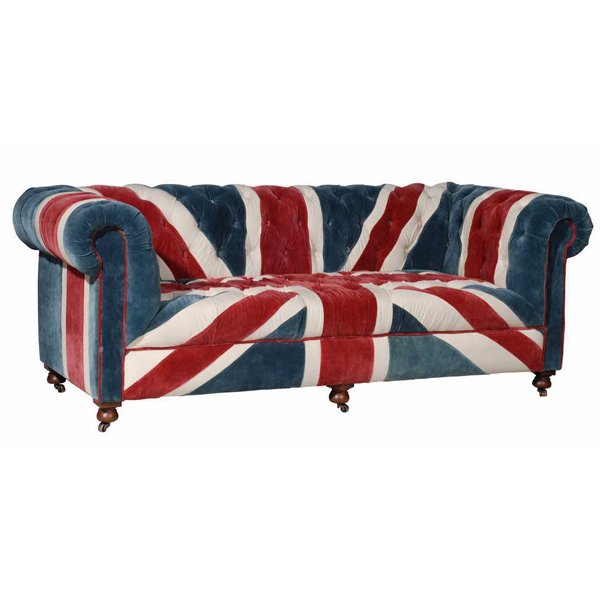 William Sofa Union Jack Velvet Andrew Martin Мульти William Sofa Union Jack Velvet Andrew Martin Мульти в Орле | Loft Concept